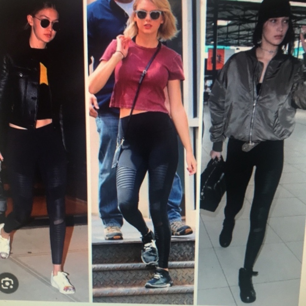 ALO Yoga Moto Leggings, Navy, Size Small - Picture 5 of 12